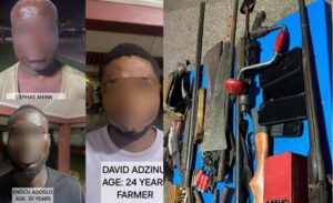 Akatsi blacksmith arrested over alleged supply of guns to robbers; three suspects still on the run